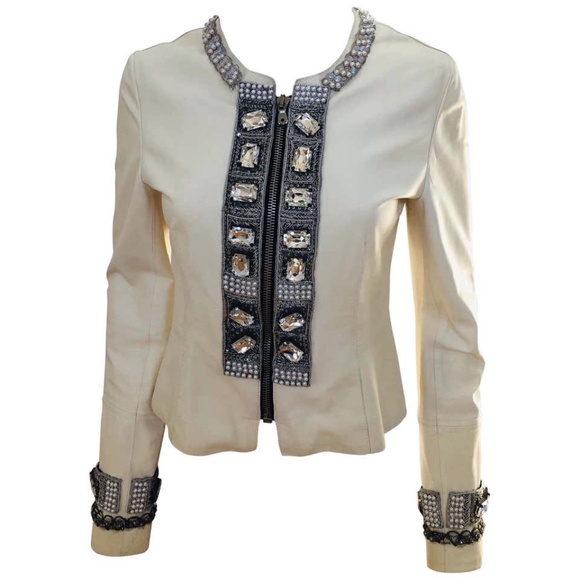 Dolce gabbana lambskin embellished jacket IT 40